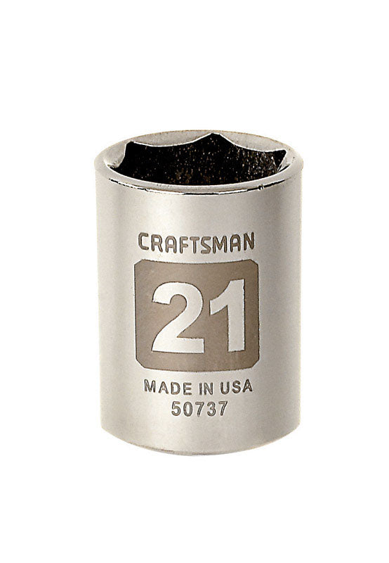 CM SCKT 1/2DR 21MM 6PT Supply