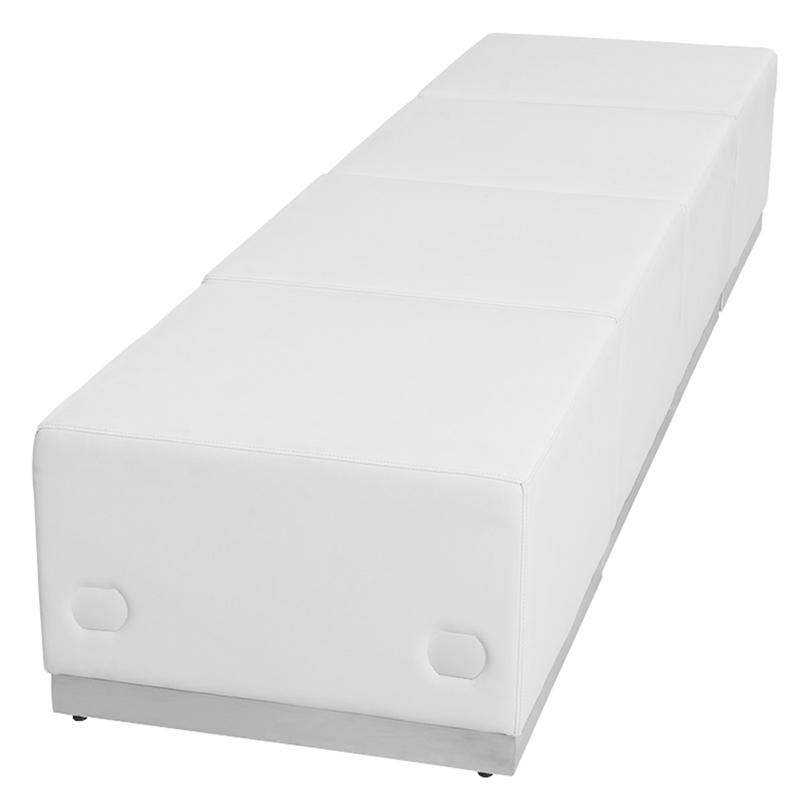 Flash Furniture HERCULES Alon Series Melrose White Leather Reception Configuration, 4 Pieces – ZB-803-540-SET-WH-GG Online