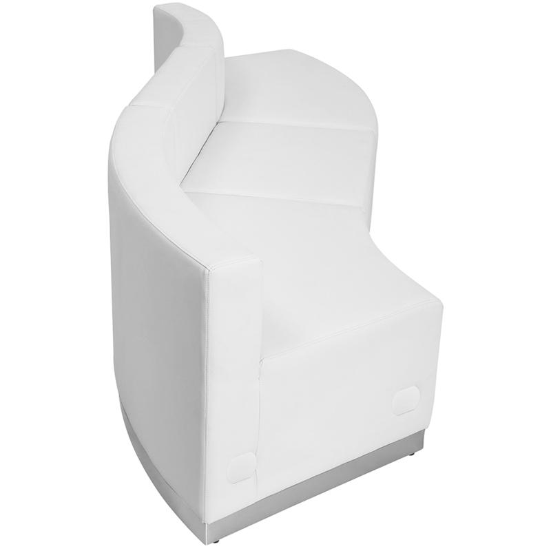 Flash Furniture HERCULES Alon Series Melrose White Leather Reception Configuration, 3 Pieces – ZB-803-830-SET-WH-GG Fashion
