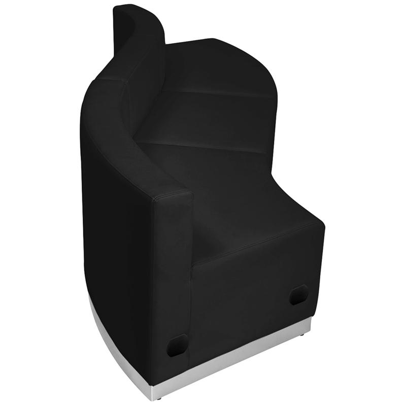 Flash Furniture HERCULES Alon Series Black Leather Reception Configuration, 3 Pieces – ZB-803-830-SET-BK-GG Hot on Sale