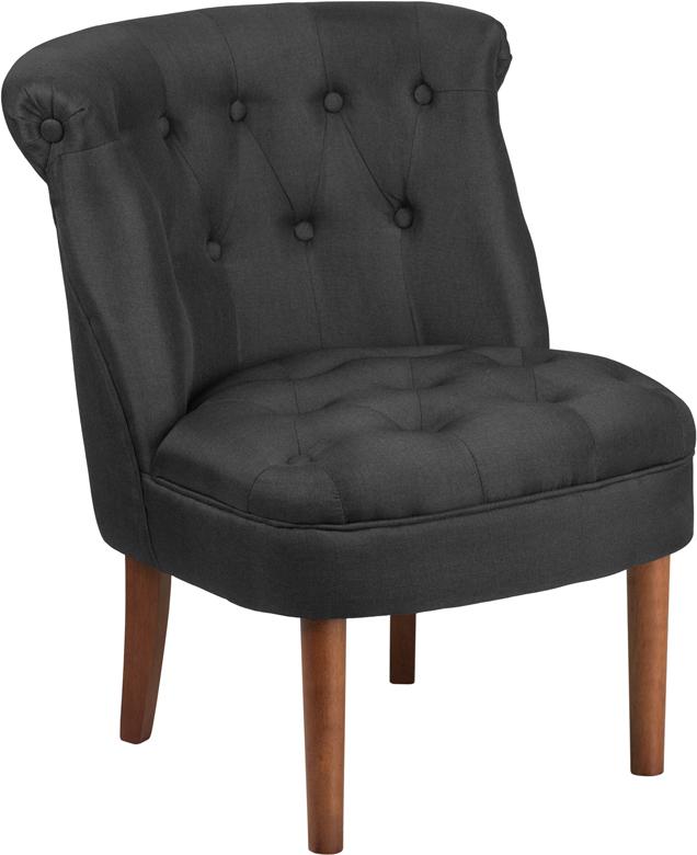 Flash Furniture HERCULES Kenley Series Black Fabric Tufted Chair – QY-A01-BK-GG Sale