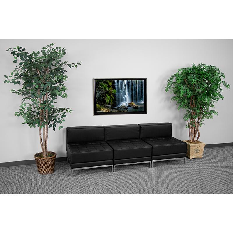 Flash Furniture HERCULES Imagination Series Black Leather Lounge Set, 3 Pieces – ZB-IMAG-MIDCH-3-GG Online Hot Sale