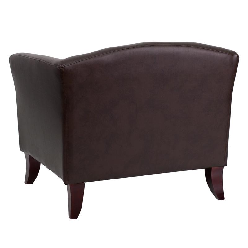 Flash Furniture HERCULES Imperial Series Brown Leather Chair – 111-1-BN-GG Discount