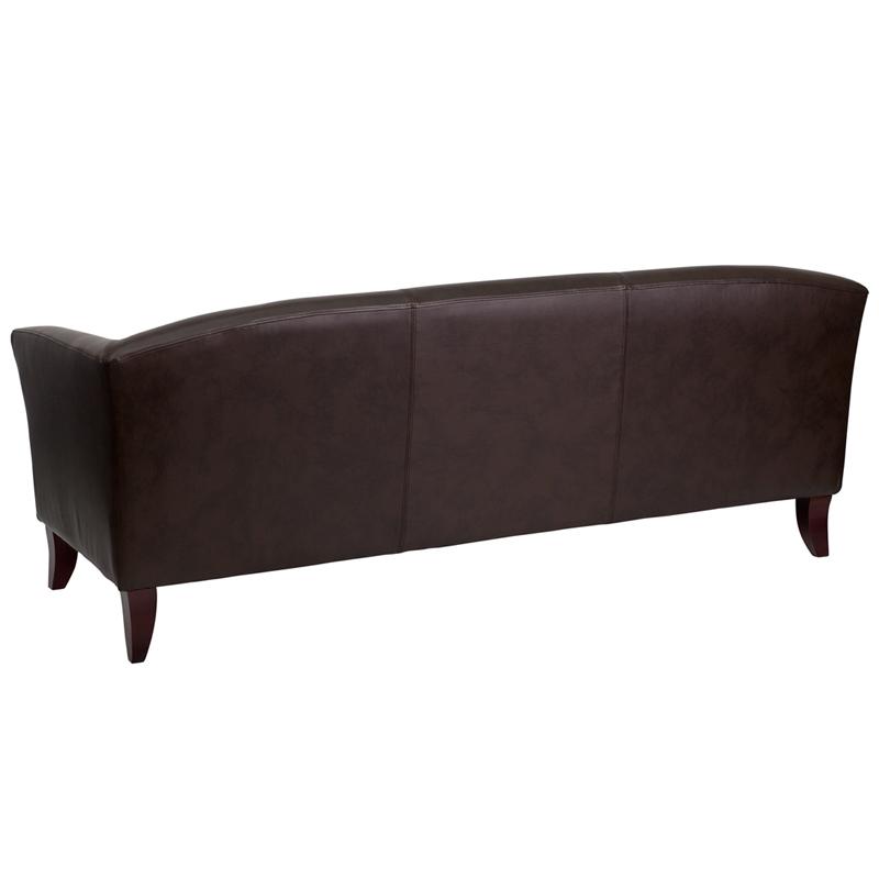 Flash Furniture HERCULES Imperial Series Brown Leather Sofa – 111-3-BN-GG Fashion