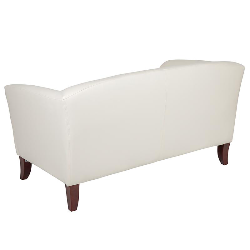 Flash Furniture HERCULES Imperial Series White Leather Loveseat – 111-2-WH-GG Online now