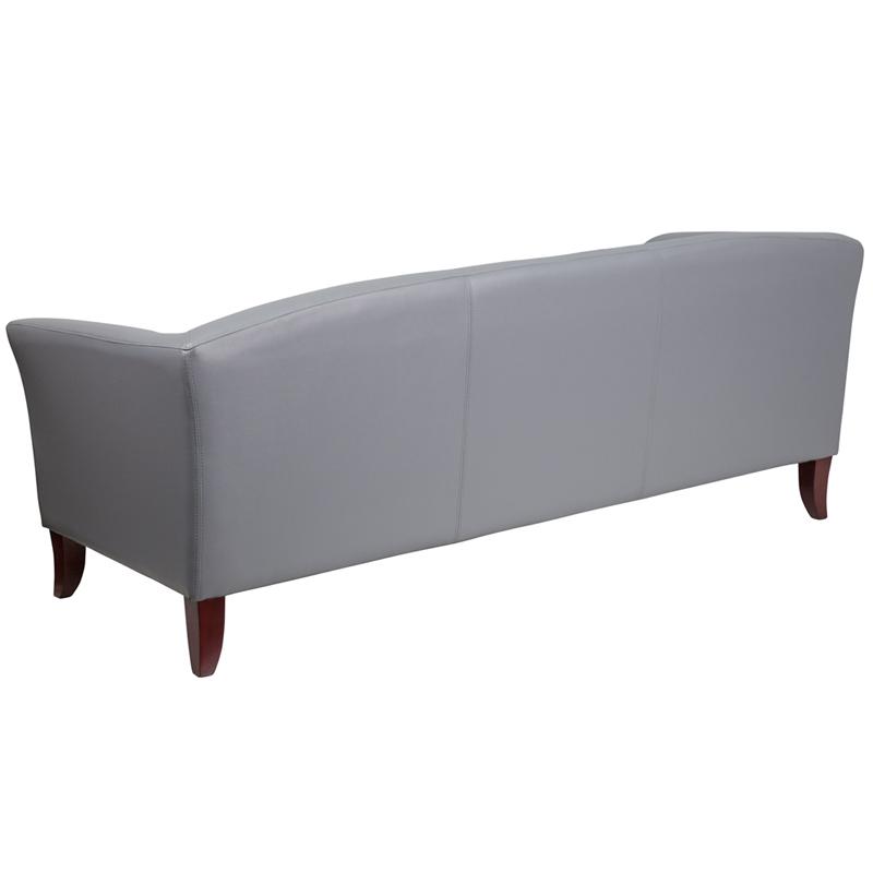 Flash Furniture HERCULES Imperial Series Gray Leather Sofa – 111-3-GY-GG Online Sale