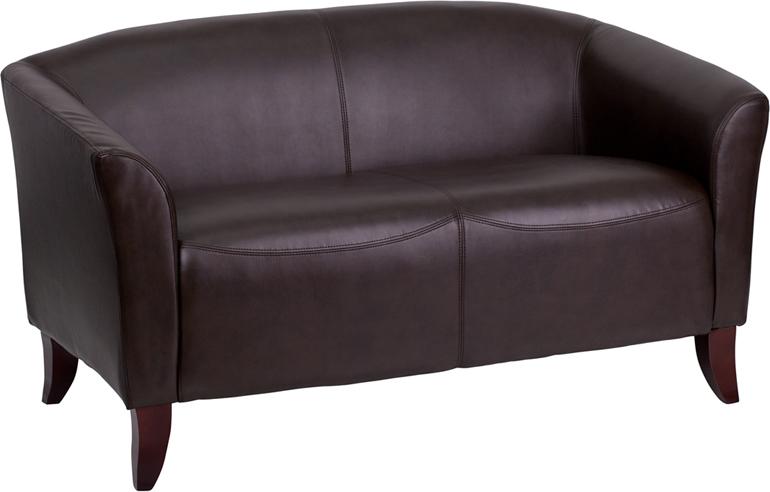 Flash Furniture HERCULES Imperial Series Brown Leather Loveseat – 111-2-BN-GG Online
