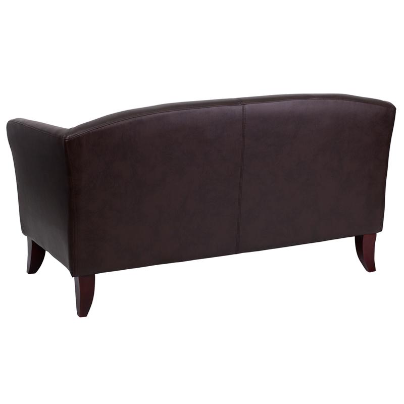 Flash Furniture HERCULES Imperial Series Brown Leather Loveseat – 111-2-BN-GG Online