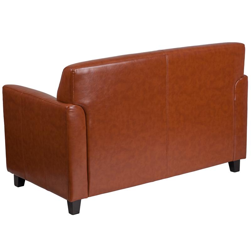Flash Furniture HERCULES Diplomat Series Cognac Leather Loveseat – BT-827-2-CG-GG Discount