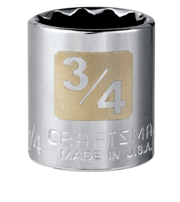 CM SCKT 3/8DR 3/4 12PT Supply