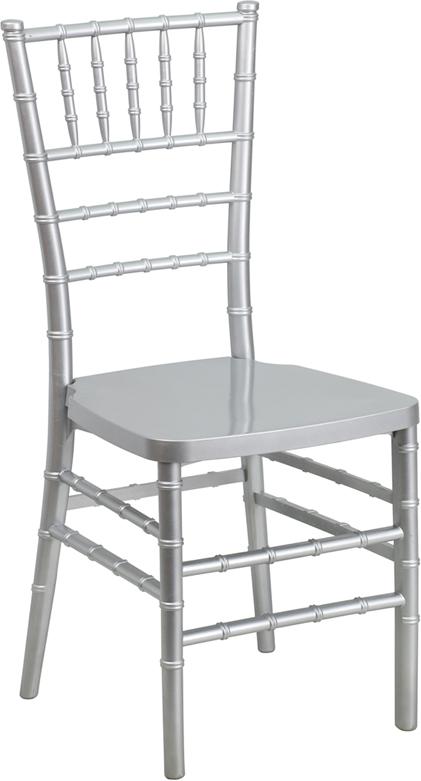 Flash Furniture HERCULES PREMIUM Series Silver Resin Stacking Chiavari Chair – LE-SILVER-GG Discount