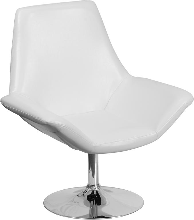 Flash Furniture HERCULES Sabrina Series White Leather Side Reception Chair – CH-102242-WH-GG Discount