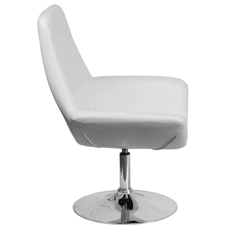 Flash Furniture HERCULES Sabrina Series White Leather Side Reception Chair – CH-102242-WH-GG Discount