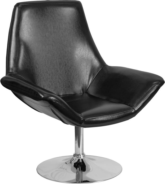 Flash Furniture HERCULES Sabrina Series Black Leather Side Reception Chair – CH-102242-BK-GG Online Hot Sale