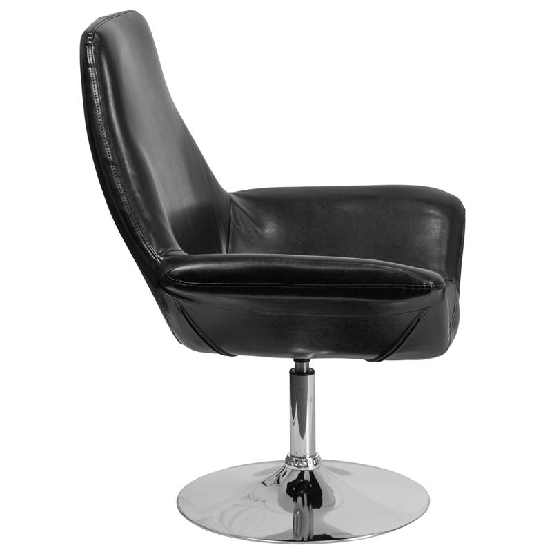 Flash Furniture HERCULES Sabrina Series Black Leather Side Reception Chair – CH-102242-BK-GG Online Hot Sale
