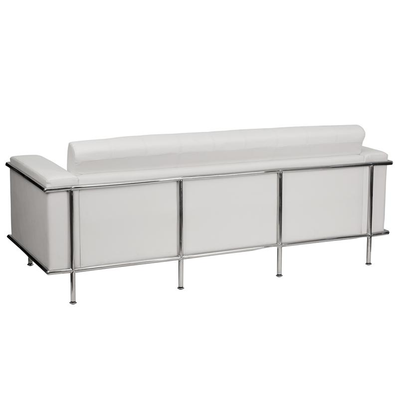Flash Furniture HERCULES Lesley Series Contemporary Melrose White Leather Sofa with Encasing Frame – ZB-LESLEY-8090-SOFA-WH-GG Online Sale