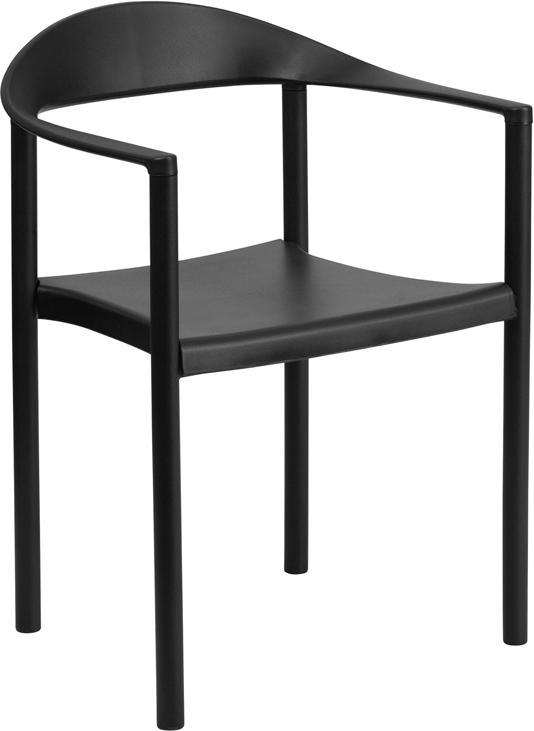 Flash Furniture HERCULES Series 1000 lb. Capacity Black Plastic Cafe Stack Chair – RUT-418-BK-GG Online Sale