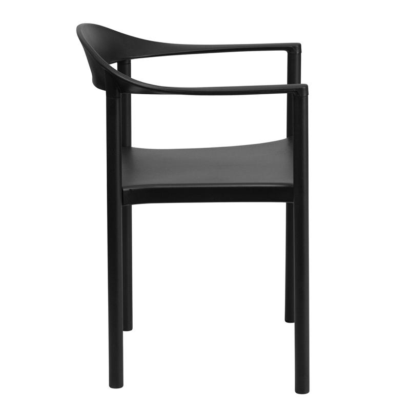 Flash Furniture HERCULES Series 1000 lb. Capacity Black Plastic Cafe Stack Chair – RUT-418-BK-GG Online Sale