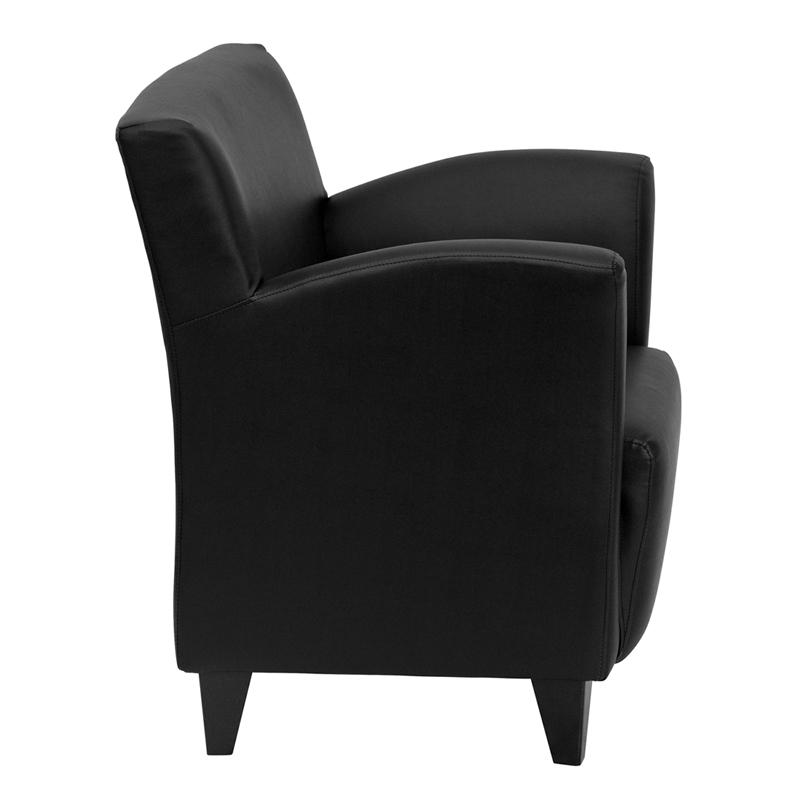 Flash Furniture HERCULES Roman Series Black Leather Lounge Chair – ZB-ROMAN-BLACK-GG Discount