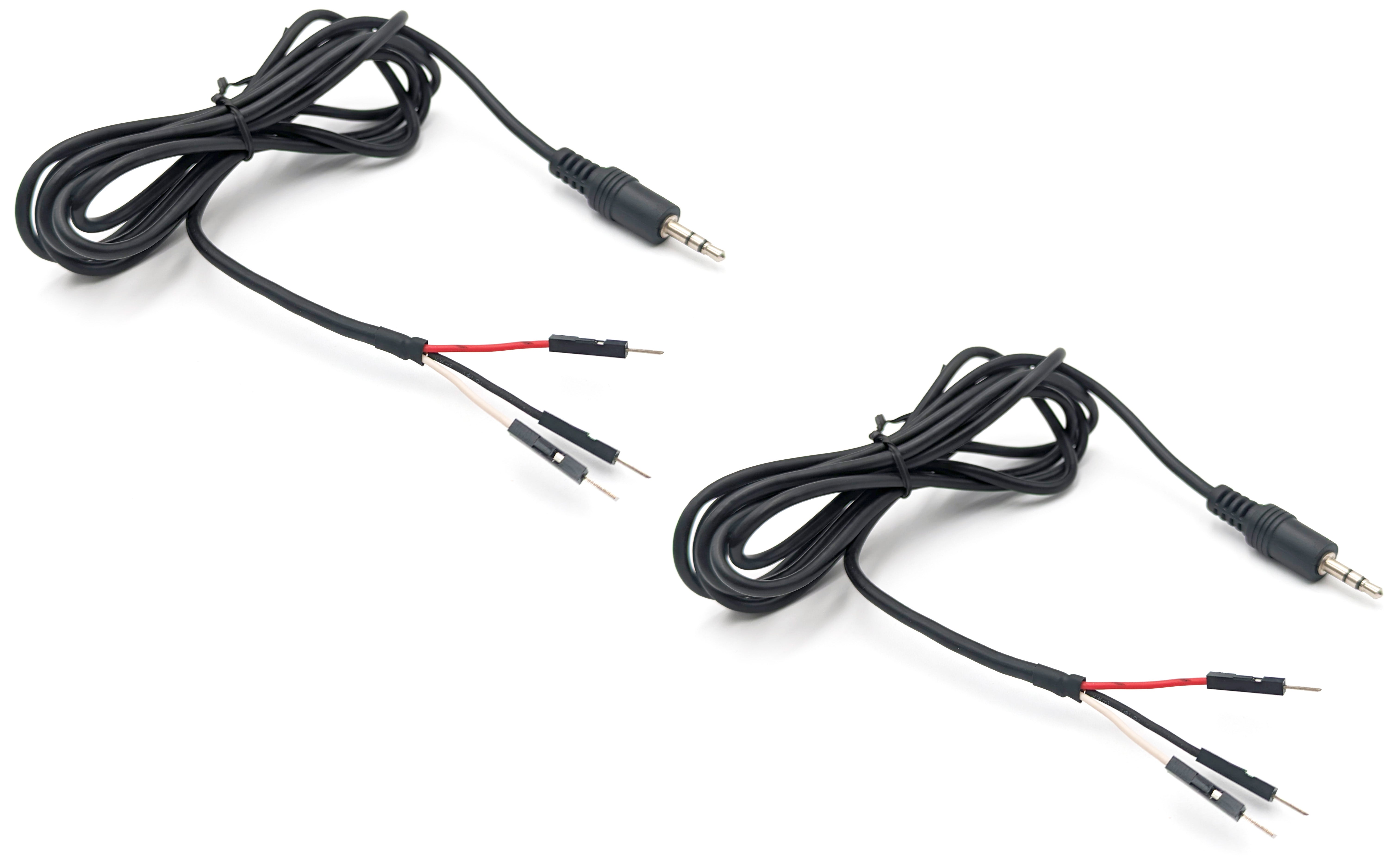 2 Pack 3.5mm Breakout Stereo Male Cable to 3x Dupont Male, 6 Feet Total Length Sale
