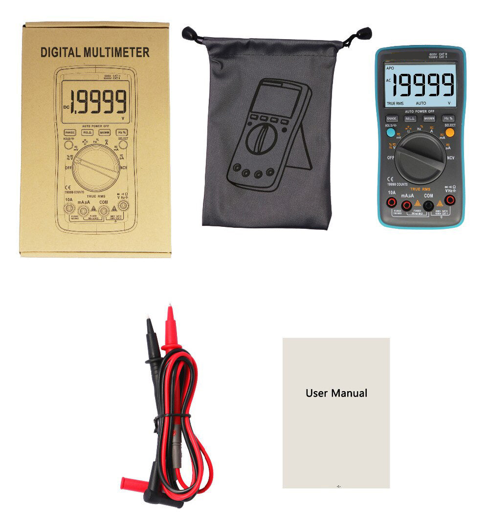 19999 Counts Digital Multimeter – NCV, Frequency, 200M Resistance, Auto Power off, AC/DC Voltage, Ammeter, Current Ohm Online now