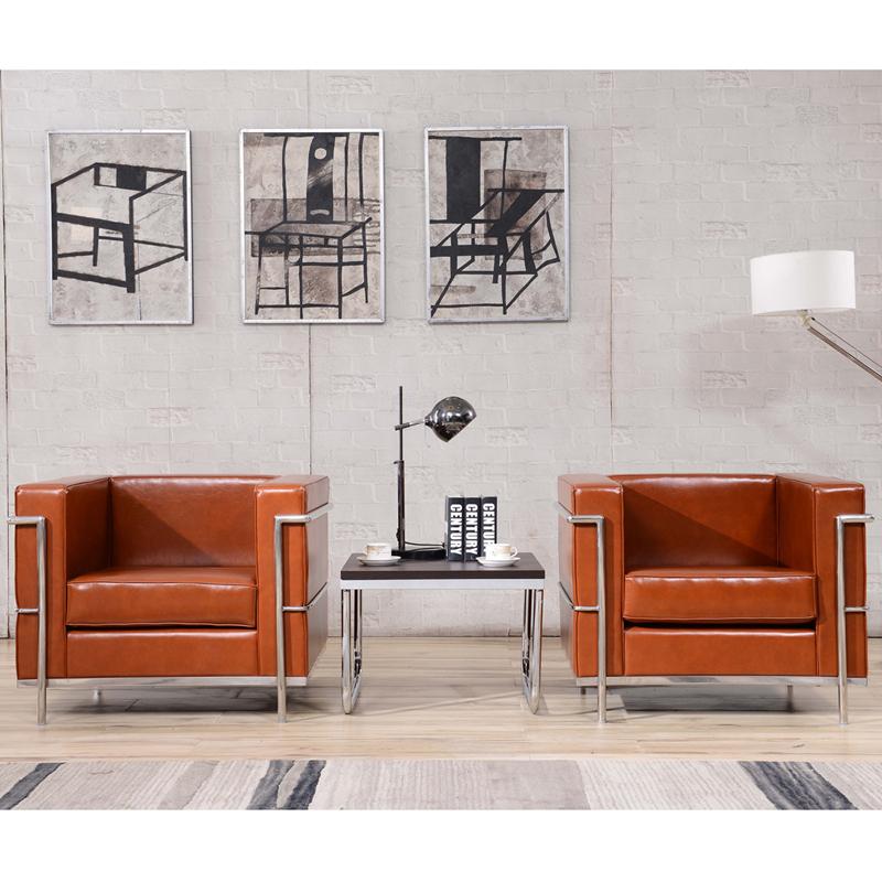 Flash Furniture HERCULES Regal Series Contemporary Cognac Leather Chair with Encasing Frame – ZB-REGAL-810-1-CHAIR-COG-GG Discount