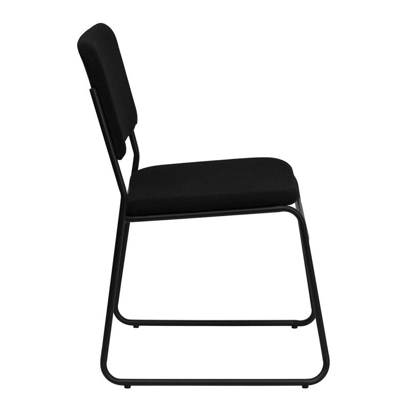 Flash Furniture HERCULES Series 1000 lb. Capacity High Density Black Fabric Stacking Chair with Sled Base – XU-8700-BLK-B-30-GG Discount