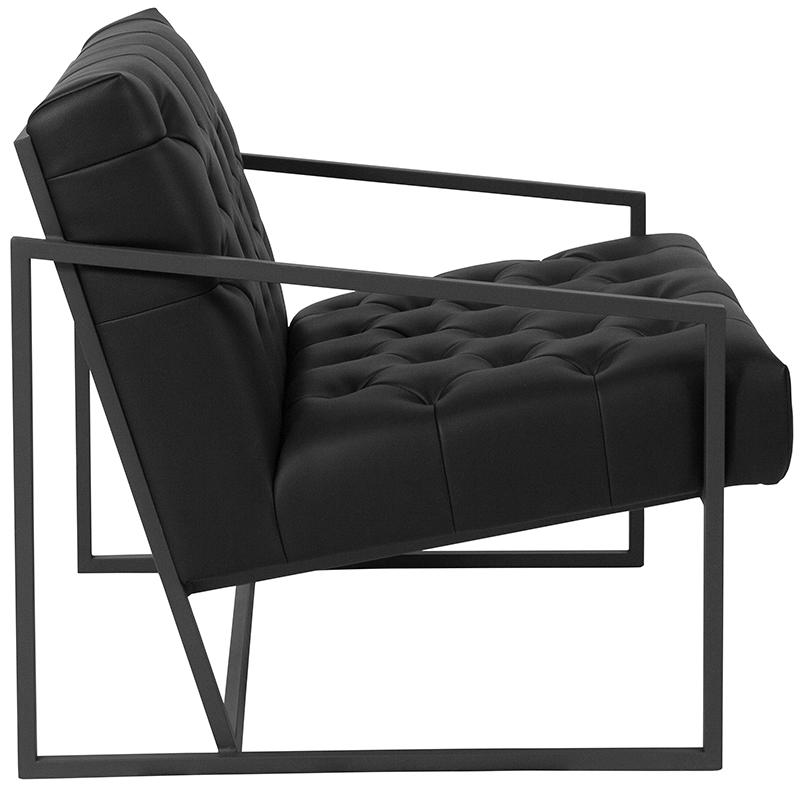 Flash Furniture HERCULES Madison Series Black Leather Tufted Lounge Chair – ZB-8522-BK-GG on Sale