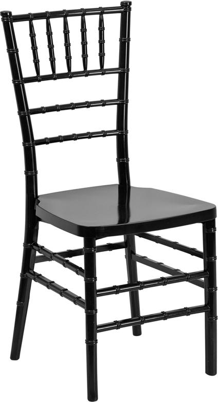 Flash Furniture HERCULES PREMIUM Series Black Resin Stacking Chiavari Chair – LE-BLACK-GG Supply