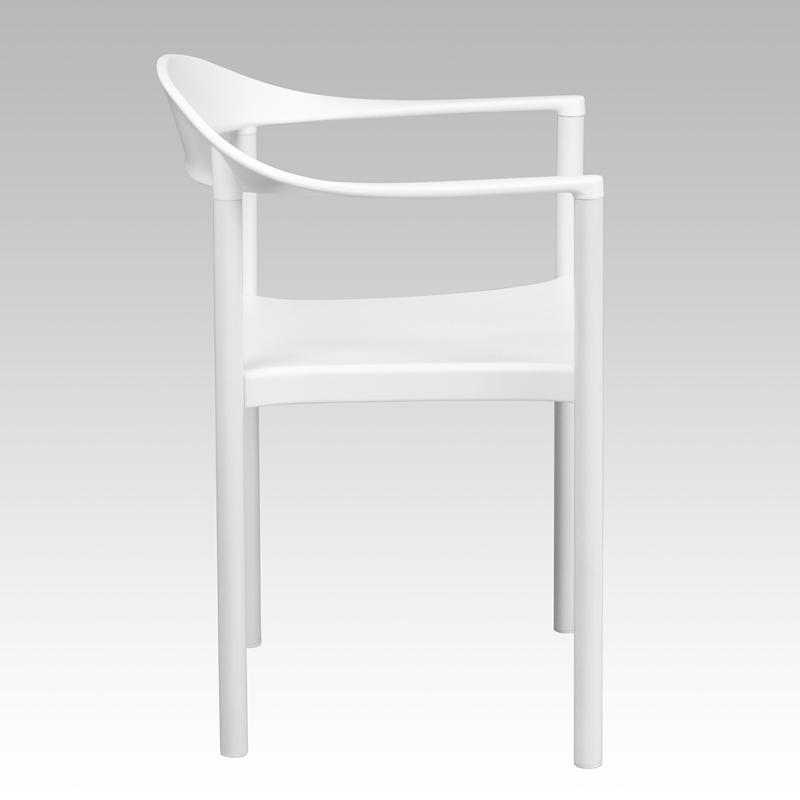 Flash Furniture HERCULES Series 1000 lb. Capacity White Plastic Cafe Stack Chair – RUT-418-WH-GG Online Sale