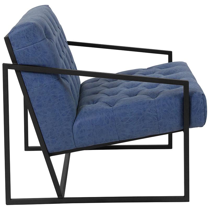 Flash Furniture HERCULES Madison Series Retro Blue Leather Tufted Lounge Chair – ZB-8522-BL-GG Sale