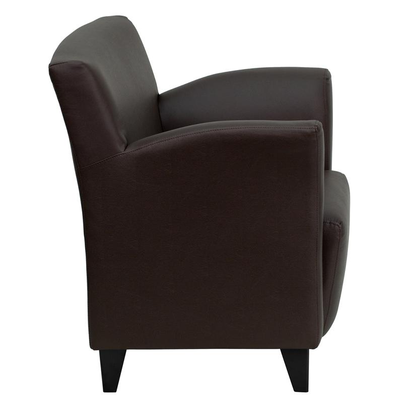 Flash Furniture HERCULES Roman Series Brown Leather Lounge Chair – ZB-ROMAN-BROWN-GG Fashion