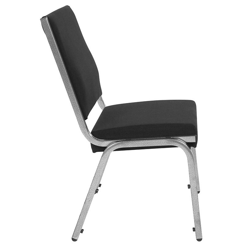 Flash Furniture HERCULES Series 1500 lb. Rated Black Antimicrobial Fabric Bariatric Chair with Silver Vein Frame – XU-DG-60442-660-1-BK-GG Online now