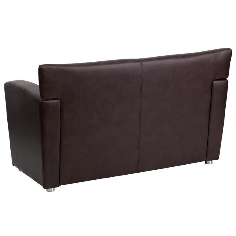 Flash Furniture HERCULES Majesty Series Brown Leather Loveseat – 222-2-BN-GG Online now