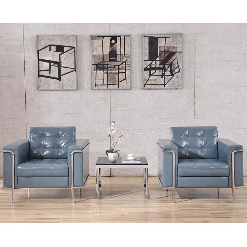 Flash Furniture HERCULES Lesley Series Contemporary Gray Leather Chair with Encasing Frame – ZB-LESLEY-8090-CHAIR-GY-GG Discount