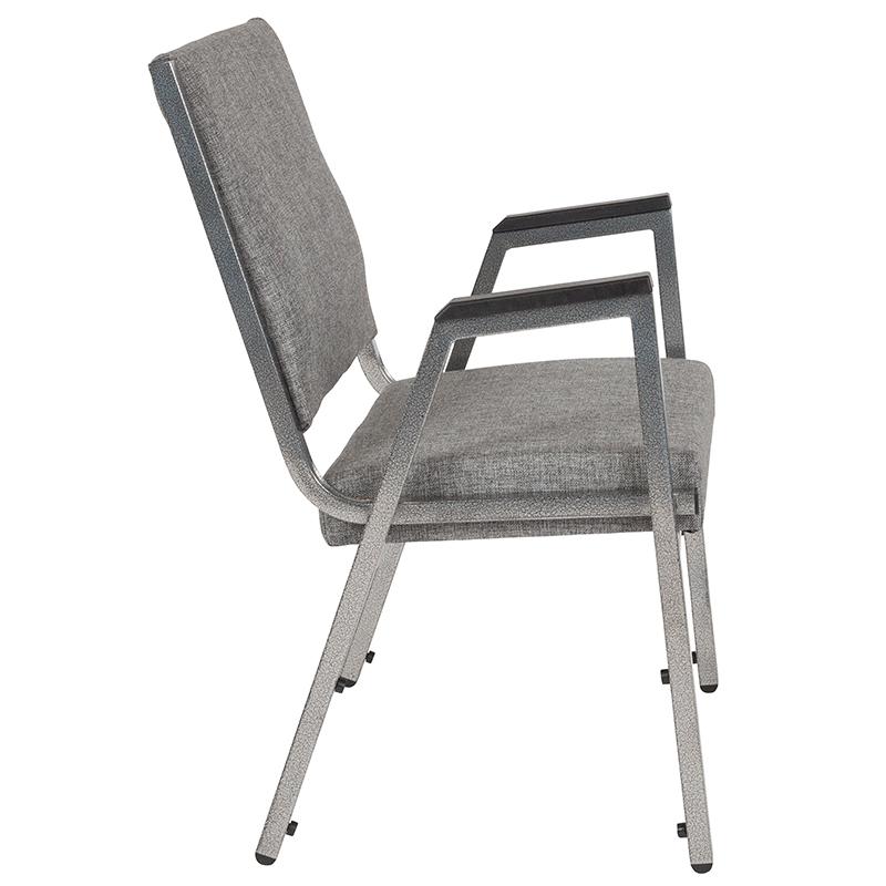 Flash Furniture HERCULES Series 1500 lb. Rated Gray Antimicrobial Fabric Bariatric Arm Chair with Silver Vein Frame – XU-DG-60443-670-1-GY-GG Online Sale