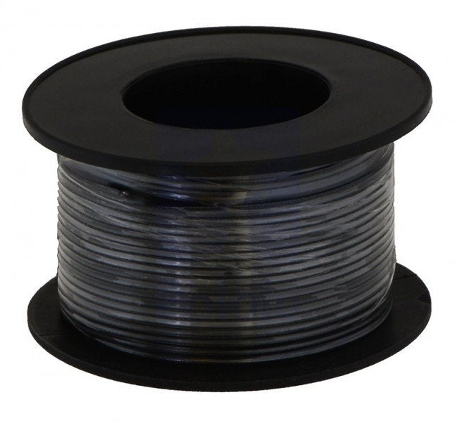 18 Gauge Test Lead Wire, Rubber Insulated Beldon (Black, 100 Feet) on Sale