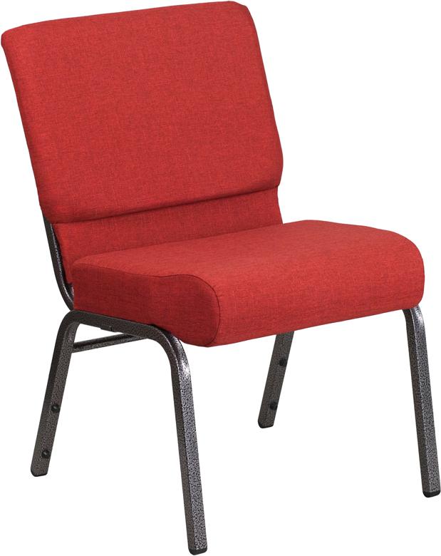 Flash Furniture HERCULES Series 21”W Stacking Church Chair in Crimson Fabric – Silver Vein Frame – FD-CH0221-4-SV-RED-GG Hot on Sale