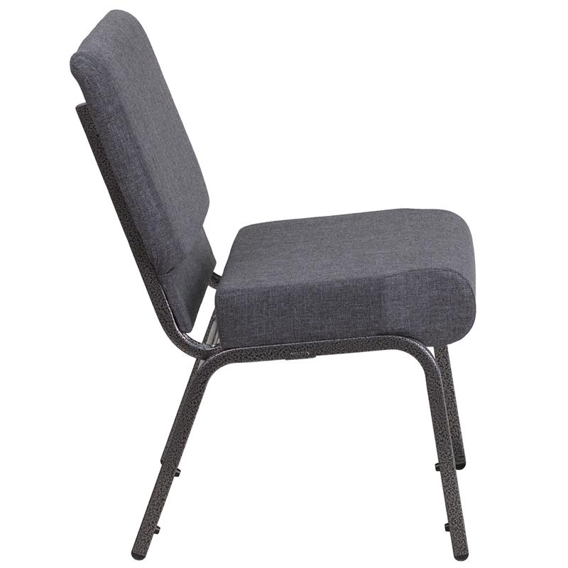 Flash Furniture HERCULES Series 21”W Church Chair in Dark Gray Fabric – Silver Vein Frame – FD-CH0221-4-SV-DKGY-GG Discount