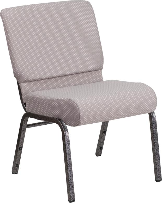 Flash Furniture HERCULES Series 21”W Church Chair in Gray Dot Fabric – Silver Vein Frame – FD-CH0221-4-SV-GYDOT-GG Online