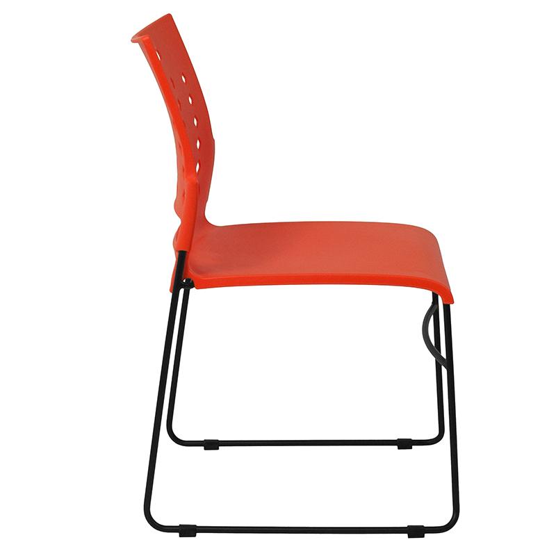 Flash Furniture HERCULES Series 881 lb. Capacity Orange Sled Base Stack Chair with Air-Vent Back – RUT-2-OR-GG Online now