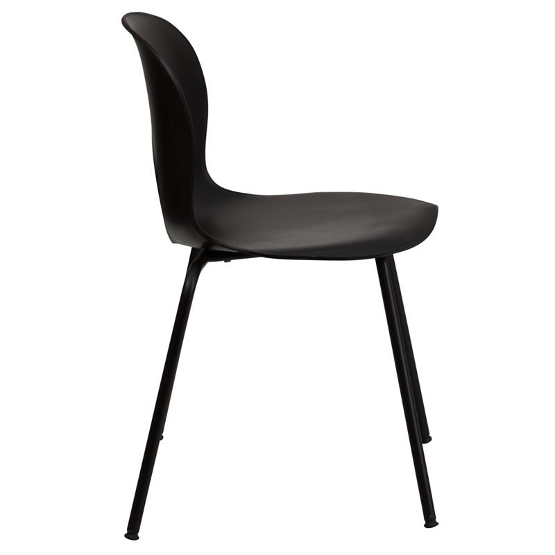 Flash Furniture HERCULES Series 770 lb. Capacity Designer Black Plastic Stack Chair with Black Frame – RUT-NC258-BK-GG Online now