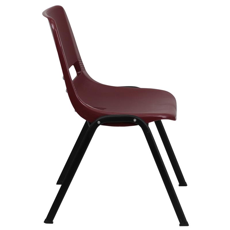 Flash Furniture HERCULES Series 880 lb. Capacity Burgundy Ergonomic Shell Stack Chair – RUT-EO1-BY-GG Hot on Sale