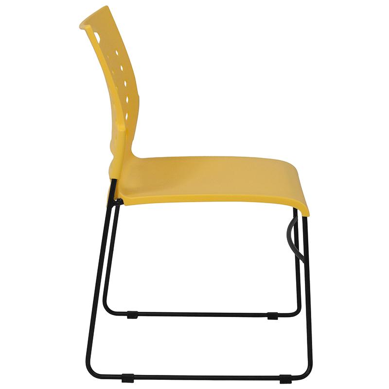 Flash Furniture HERCULES Series 881 lb. Capacity Yellow Sled Base Stack Chair with Air-Vent Back – RUT-2-YL-GG Discount
