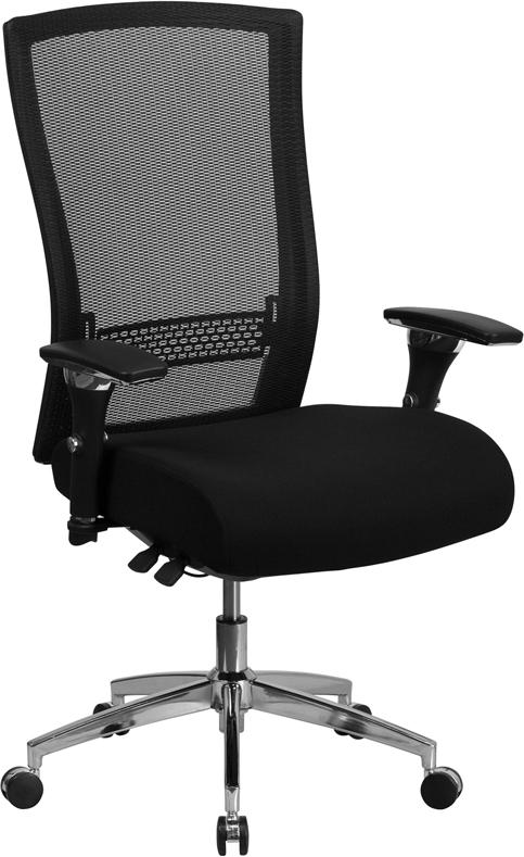 Flash Furniture HERCULES Series 24/7 Intensive Use 300 lb. Rated Black Mesh Multifunction Executive Swivel Chair with Seat Slider – GO-WY-85H-GG Hot on Sale