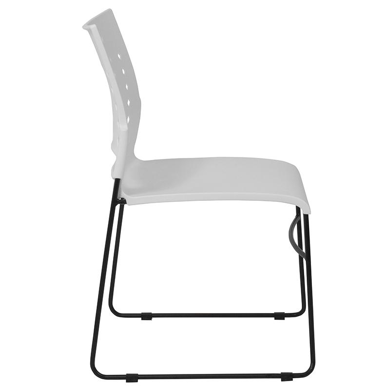 Flash Furniture HERCULES Series 881 lb. Capacity White Sled Base Stack Chair with Air-Vent Back – RUT-2-WH-GG Hot on Sale