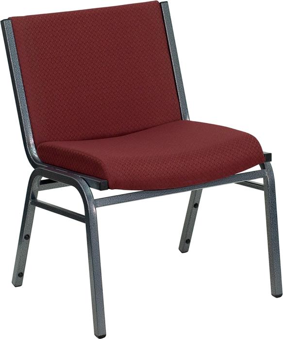 Flash Furniture HERCULES Series Big & Tall 1000 lb. Rated Burgundy Fabric Stack Chair – XU-60555-BY-GG Online now