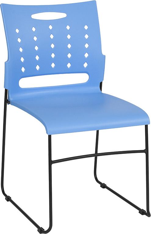 Flash Furniture HERCULES Series 881 lb. Capacity Blue Sled Base Stack Chair with Air-Vent Back – RUT-2-BL-GG Hot on Sale