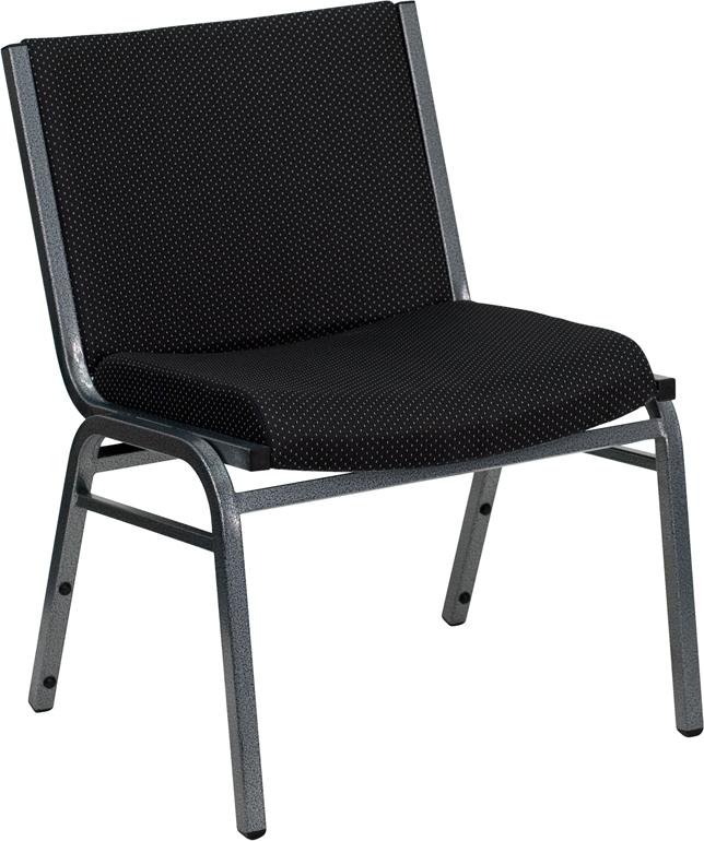 Flash Furniture HERCULES Series Big & Tall 1000 lb. Rated Black Fabric Stack Chair – XU-60555-BK-GG Fashion