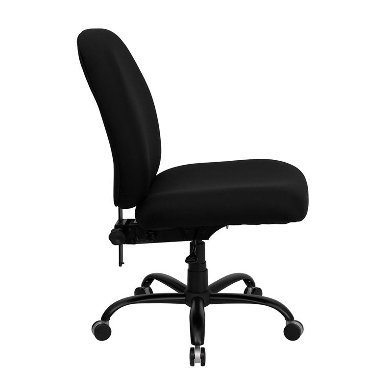 Flash Furniture HERCULES Series Big & Tall 400 lb. Rated Black Fabric Executive Swivel Chair with Adjustable Back Height – WL-715MG-BK-GG Online